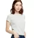 US Blanks US521 Ladies' Short Sleeve Crop T-Shirt in Silver side view