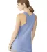 Alternative Apparel AA1927 Womens Meegs Racerback  in Eco pacific blue back view