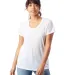 Alternative Apparel AA2620 Ladies Kimber T-Shirt in White front view