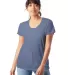 Alternative Apparel AA2620 Ladies Kimber T-Shirt in Stonewash blue front view