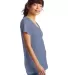 Alternative Apparel AA2620 Ladies Kimber T-Shirt in Stonewash blue side view