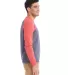 Alternative Apparel AA3202 Unisex Color Blocked Fl in E tr nv/ e t red side view