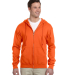 993 Jerzees 8 oz. NuBlend® 50/50 Full-Zip Hood in Safety orange front view