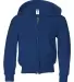 993B Jerzees Youth 8 oz. NuBlend® 50/50 Full-Zip  ROYAL front view