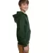 993B Jerzees Youth 8 oz. NuBlend® 50/50 Full-Zip  FOREST GREEN side view