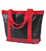 BAGedge BE254 All-Weather Tote in Black/ red front view