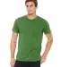 CANVAS 3001U Unisex USA Made T-Shirt in Leaf front view