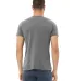 CANVAS 3001U Unisex USA Made T-Shirt in Deep heather back view