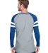 LA T 6934 Men's Gameday Mash Up Long-Sleeve T-Shir VN HTH/ VN RY/ W back view