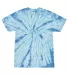 Tie-Dye CD101Y Youth 5.4 oz. 100% Cotton Spider T- SPIDER BABY BLUE front view