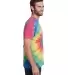 Tie-Dye CD1090 Adult Burnout Festival T-Shirt RAINBOW side view