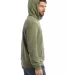 Alternative Apparel 9595F2 Pullover Hoodie in Eco tr army grn side view