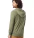AA1970 Alternative Apparel Unisex Eco Zip Up Hoodi in Eco tr army grn back view