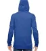 AA1970 Alternative Apparel Unisex Eco Zip Up Hoodi in Eco pacific blue back view