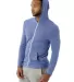 AA1970 Alternative Apparel Unisex Eco Zip Up Hoodi in Eco pacific blue side view