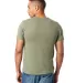 AA1973 Alternative Apparel Unisex Eco Heather Crew in Eco tr army grn back view