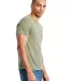 AA1973 Alternative Apparel Unisex Eco Heather Crew in Eco tr army grn side view