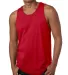 Next Level 3633 Men's Jersey Tank in Red front view