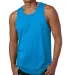 Next Level 3633 Men's Jersey Tank in Turquoise front view