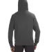 J. America - Premium Full-Zip Hooded Sweatshirt -  CHARCOAL back view