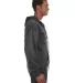 J. America - Premium Full-Zip Hooded Sweatshirt -  CHARCOAL side view