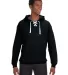 J. America - Sport Lace Hooded Sweatshirt - 8830 BLACK front view