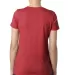 Next Level 6710 Tri-Blend Crew in Vintage red back view