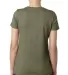 Next Level 6710 Tri-Blend Crew in Military green back view