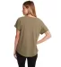 Next Level 6760 Tri-Blend Dolman in Military green back view