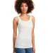 Next Level 3533 Jersey Tank in Lt heather gray front view