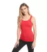 Next Level 3533 Jersey Tank in Red front view
