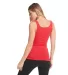 Next Level 3533 Jersey Tank in Red back view