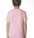 Next Level 3310 Boy's S/S Crew  in Light pink back view
