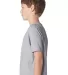 Next Level 3310 Boy's S/S Crew  in Light gray side view