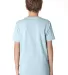 Next Level 3310 Boy's S/S Crew  in Light blue back view