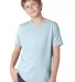 Next Level 3310 Boy's S/S Crew  in Light blue front view