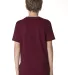 Next Level 3310 Boy's S/S Crew  in Maroon back view