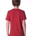 Next Level 6310 Boy's Tri-Blend Crew in Vintage red back view