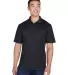 8405  UltraClub® Men's Cool & Dry Sport Mesh Perf BLACK front view