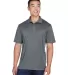 8405  UltraClub® Men's Cool & Dry Sport Mesh Perf CHARCOAL front view