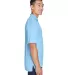 8405  UltraClub® Men's Cool & Dry Sport Mesh Perf COLUMBIA BLUE side view