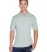 8405  UltraClub® Men's Cool & Dry Sport Mesh Perf GREY front view