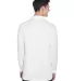 8405LS UltraClub® Adult Cool & Dry Sport Long-Sle WHITE back view