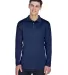8405LS UltraClub® Adult Cool & Dry Sport Long-Sle NAVY front view