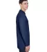 8405LS UltraClub® Adult Cool & Dry Sport Long-Sle NAVY side view
