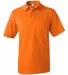 436 Jerzees Adult Jersey 50/50 Pocket Polo with Sp SAFETY ORANGE front view