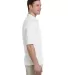 436 Jerzees Adult Jersey 50/50 Pocket Polo with Sp WHITE side view