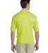 436 Jerzees Adult Jersey 50/50 Pocket Polo with Sp SAFETY GREEN back view