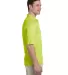 436 Jerzees Adult Jersey 50/50 Pocket Polo with Sp SAFETY GREEN side view