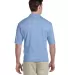 436 Jerzees Adult Jersey 50/50 Pocket Polo with Sp LIGHT BLUE back view